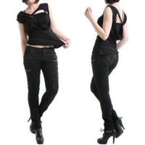  TROUSERS Punk Rave K-188/BK -  