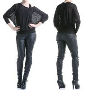  TROUSERS Punk Rave K-198/BK -  