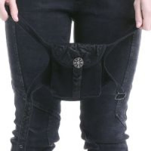  TROUSERS Punk Rave K-204/BK -  