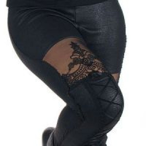  TROUSERS Punk Rave K-244/BK-YE -  