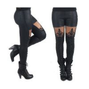  TROUSERS Punk Rave K-244/BK-YE -  