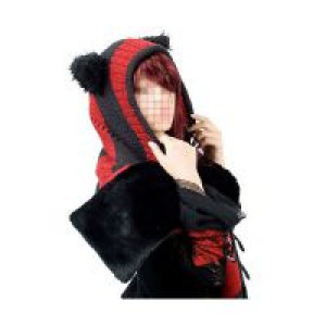  MUFFLER Punk Rave LS-002/BK-RD -  