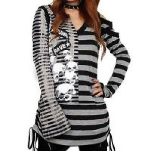  T-SHIRT Punk Rave T-202/GY -  