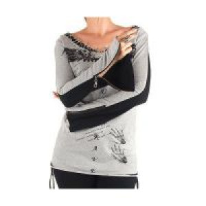  LONGSLEEV Punk Rave T-272/BK-GY -  