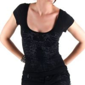  T-SHIRT Punk Rave T-285/BK -  