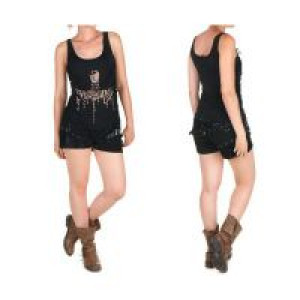  T-SHIRT Punk Rave T-304/BK -  