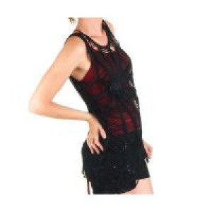  BLOUSE Punk Rave T-318/BK -  