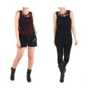  BLOUSE Punk Rave T-318/BK -  