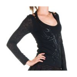  Longsleeve Punk Rave T-324/BK -  