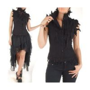  c  BLOUSE Punk Rave Y-301/BK-RD -  