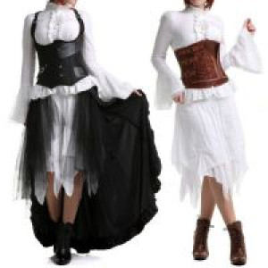  BLOUSE Punk Rave Y-544/WH -  