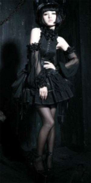  c  BLOUSE Punk Rave LY-032/BK -  