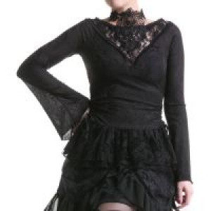  BLOUSE Punk Rave T-401/BK -  