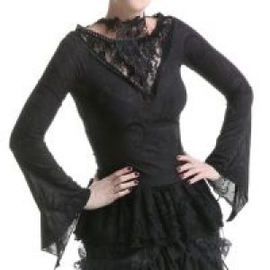  BLOUSE Punk Rave T-401/BK -  