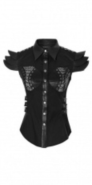  blouse Punk Rave Y-671/BK -  