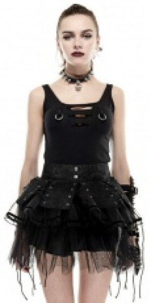  Skirt Punk Rave Q-284/BK -  