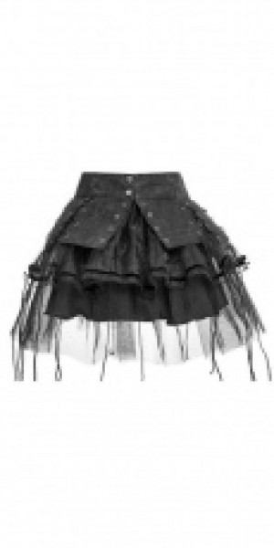  Skirt Punk Rave Q-284/BK -  