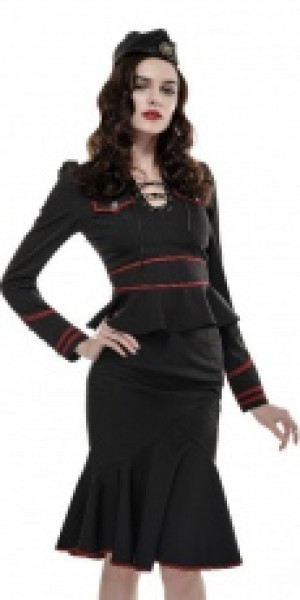  Skirt Punk Rave Q-286/BK-RD -  