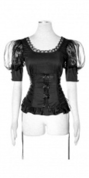  blouse Punk Rave LT-006/BK -  