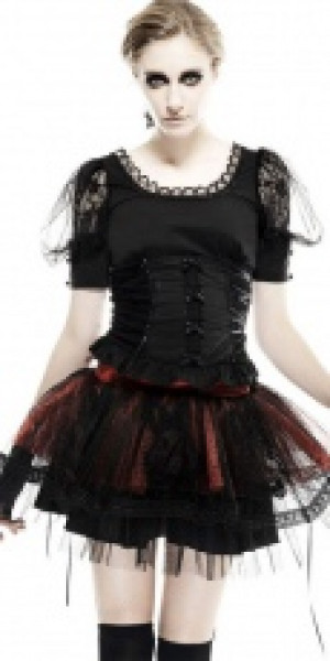  blouse Punk Rave LT-006/BK -  