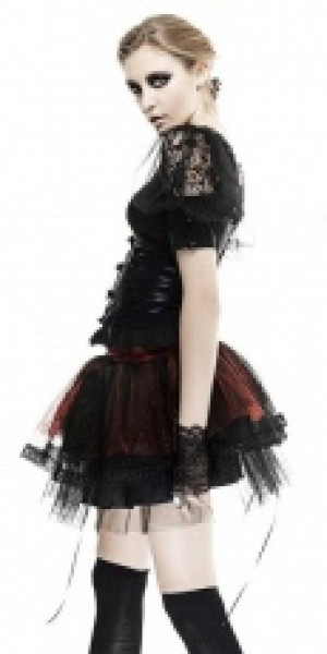  blouse Punk Rave LT-006/BK -  