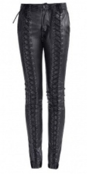  Gothic Strap Leather Pants Punk Rave K-229/BK -  