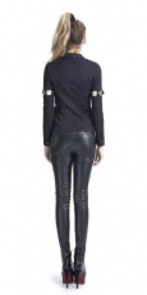  Gothic Strap Leather Pants Punk Rave K-229/BK -  