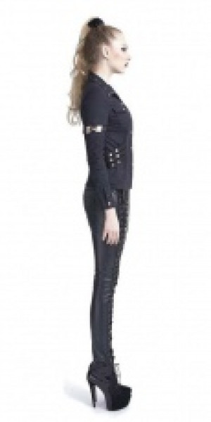  Gothic Strap Leather Pants Punk Rave K-229/BK -  