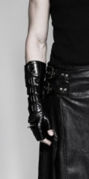  gloves Punk Rave S-214/BK -  