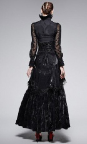 Goth skirt Victorian Retro Punk Rave Q-246/BK -  