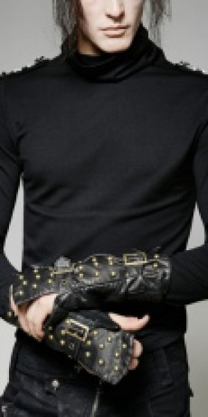  gloves Punk Rave S-198/BK -  