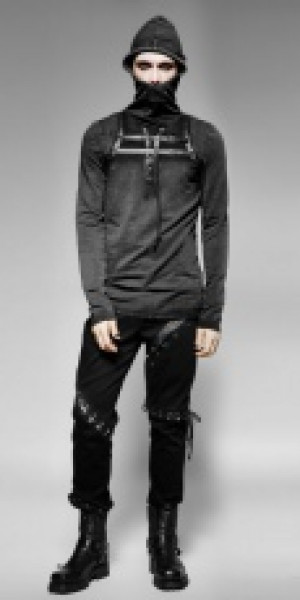  longsleeve Punk Rave T-442/BK -  