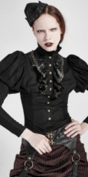  blouse Punk Rave Y-681/BK -  