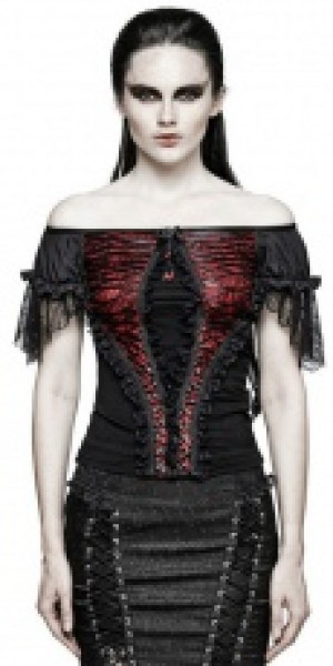 Punk Rave T-446/BK-RD -  