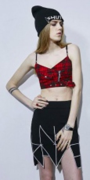  Punk Rave T-408/BK-RD -  
