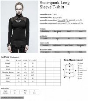  Punk Rave T-476/BK-CO -  