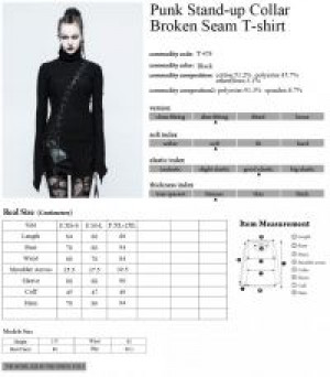  Punk Rave T-478/BK -  