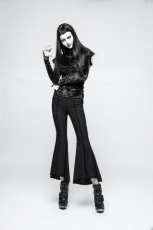 Брюки Gothic Silk Stitching Wide Leg Trousers - Изображение 8