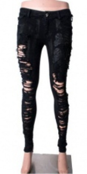  TROUSERS Punk Rave K-141/BK -  