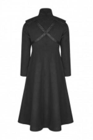  Punk Dark Medium Long Style Coat -  5