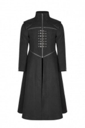  Punk Dark Medium Long Style Coat -  4