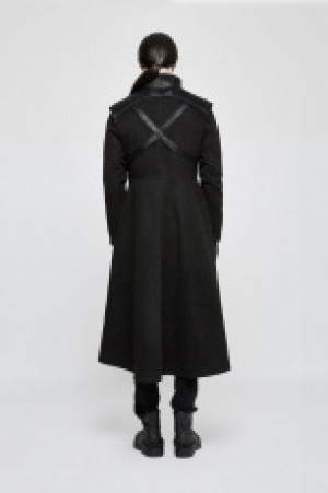  Punk Dark Medium Long Style Coat -  3