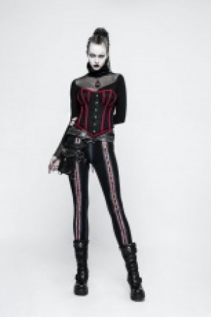  Gothic Bat Corset Punk Rave Y-779/BK-RD -  