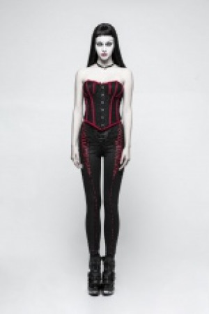  Gothic Bat Corset Punk Rave Y-779/BK-RD -  