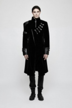  Handsome Punk Medium Length Coat Punk Rave Y-811/BK -  