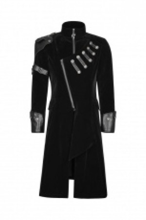  Handsome Punk Medium Length Coat Punk Rave Y-811/BK -  