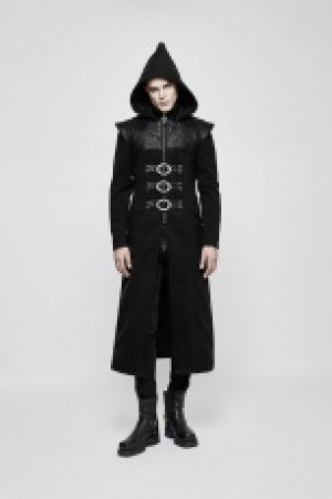  Gothic Long Coat Punk Rave Y-816/BK -  