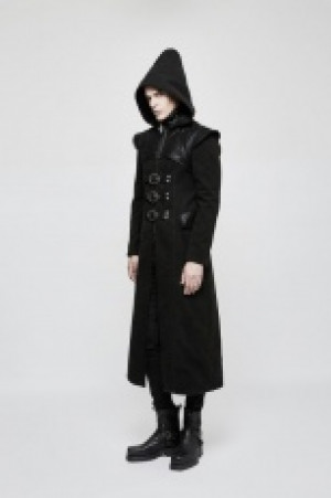  Gothic Long Coat Punk Rave Y-816/BK -  