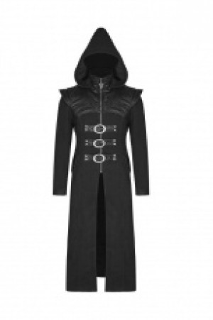  Gothic Long Coat Punk Rave Y-816/BK -  