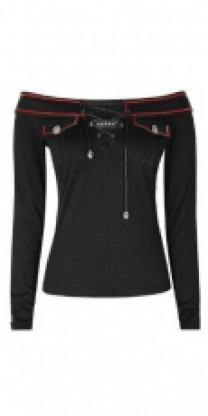  longsleeve Punk Rave T-431/BK -  